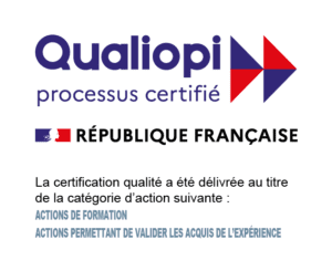 Logo QUALIOPI pour les actions de formation et la Validation des Acquis de l'Expérience (VAE)