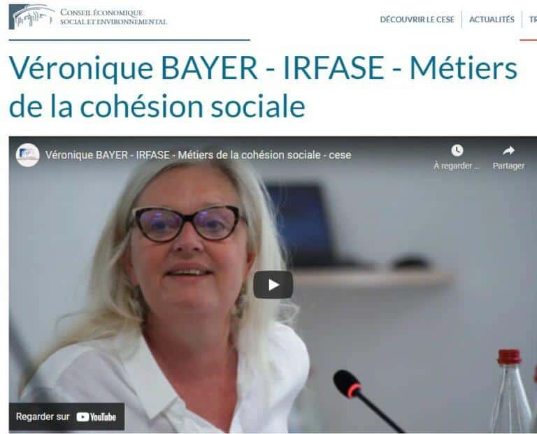 Portrait de Veronique Bayer, Directrice générale de l'IRFASE