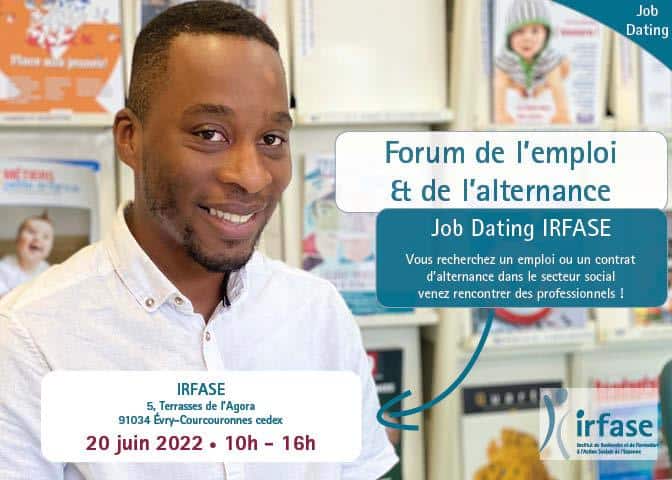 Affiche du premier forum de l'emploi et de l'alternance à l'IRFASE