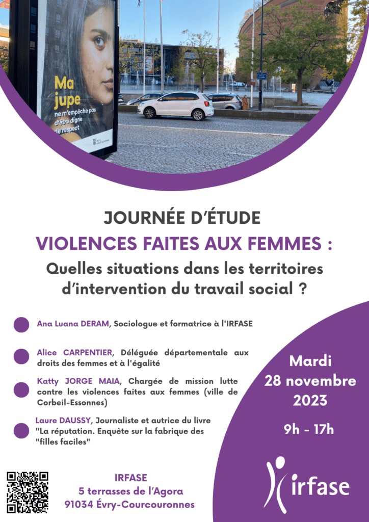 Affiche sur la journée d'études des Violences faites aux Femmes
