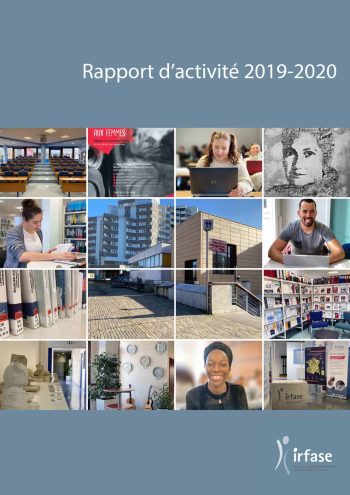 Couverture du rapport d'activité annuel de l'IRFASE 2019-2020